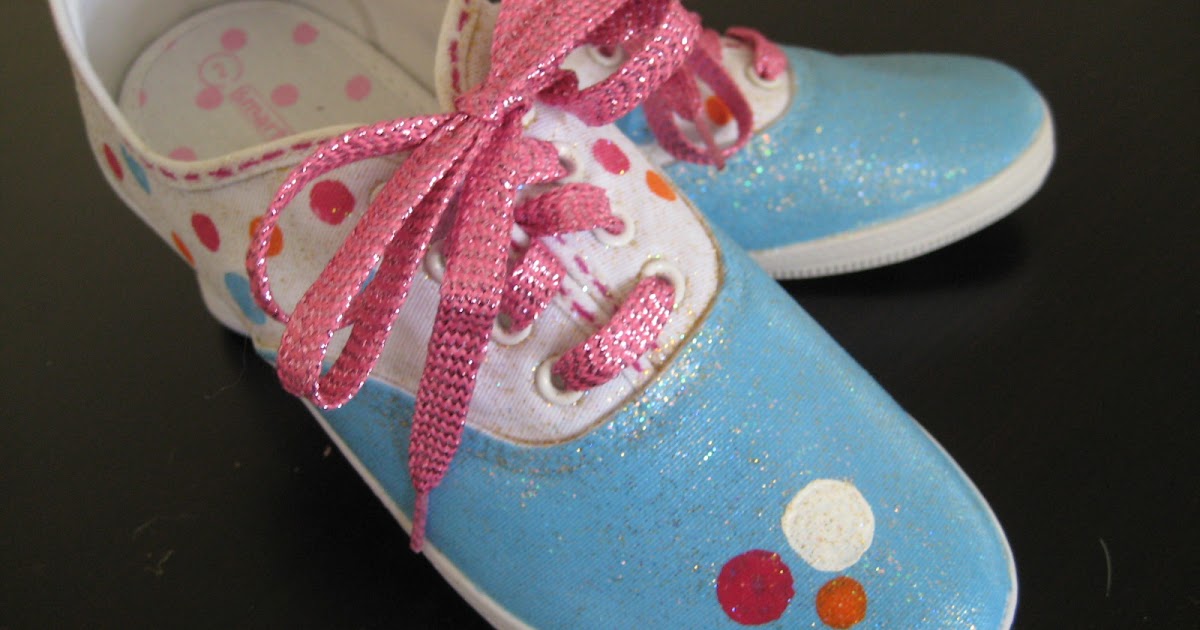 Cathie Filian Make it Kids Custom Painted Sneakers